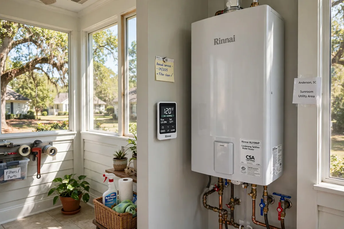 Tankless water heater service in Anderson, SC — SC Water Heater Services