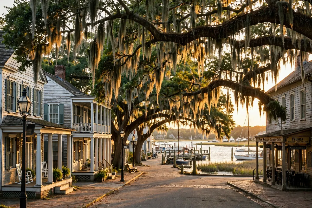 The Beaufort, SC waterfront on Bay Street — SC Water Heater Services