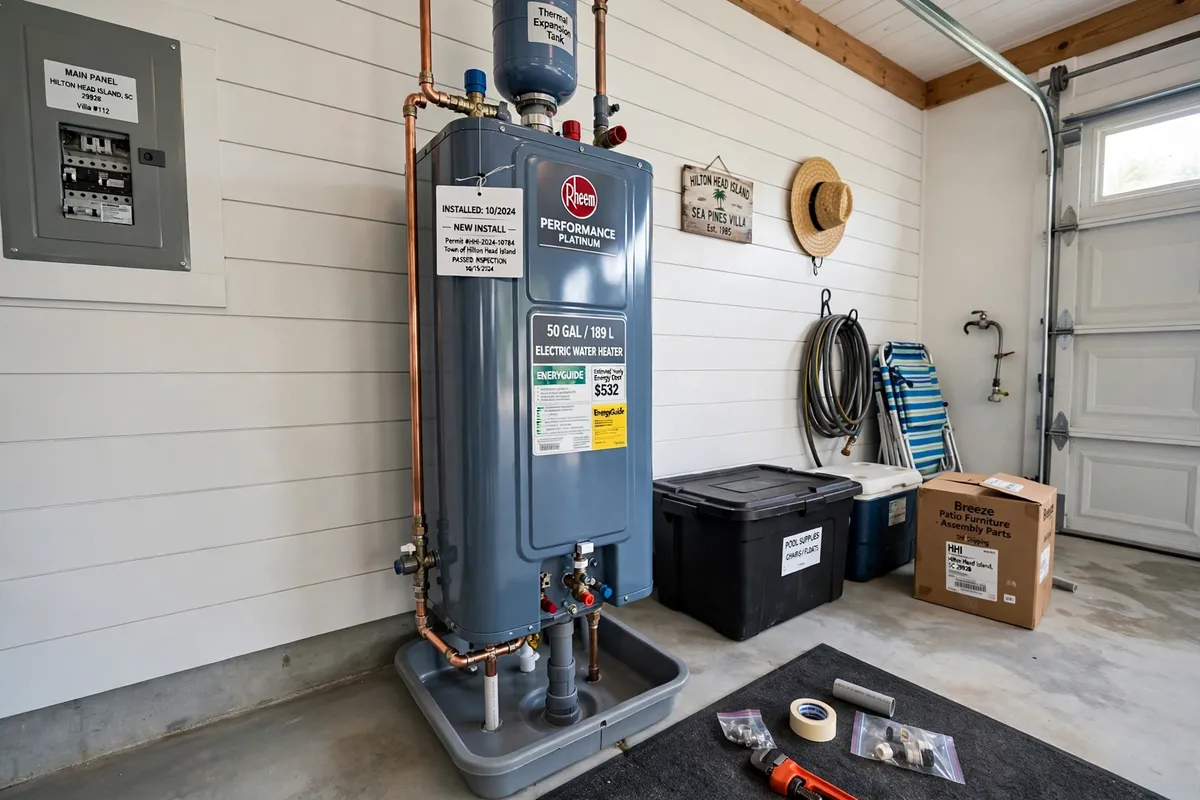 New water heater installation in Beaufort, SC — SC Water Heater Services