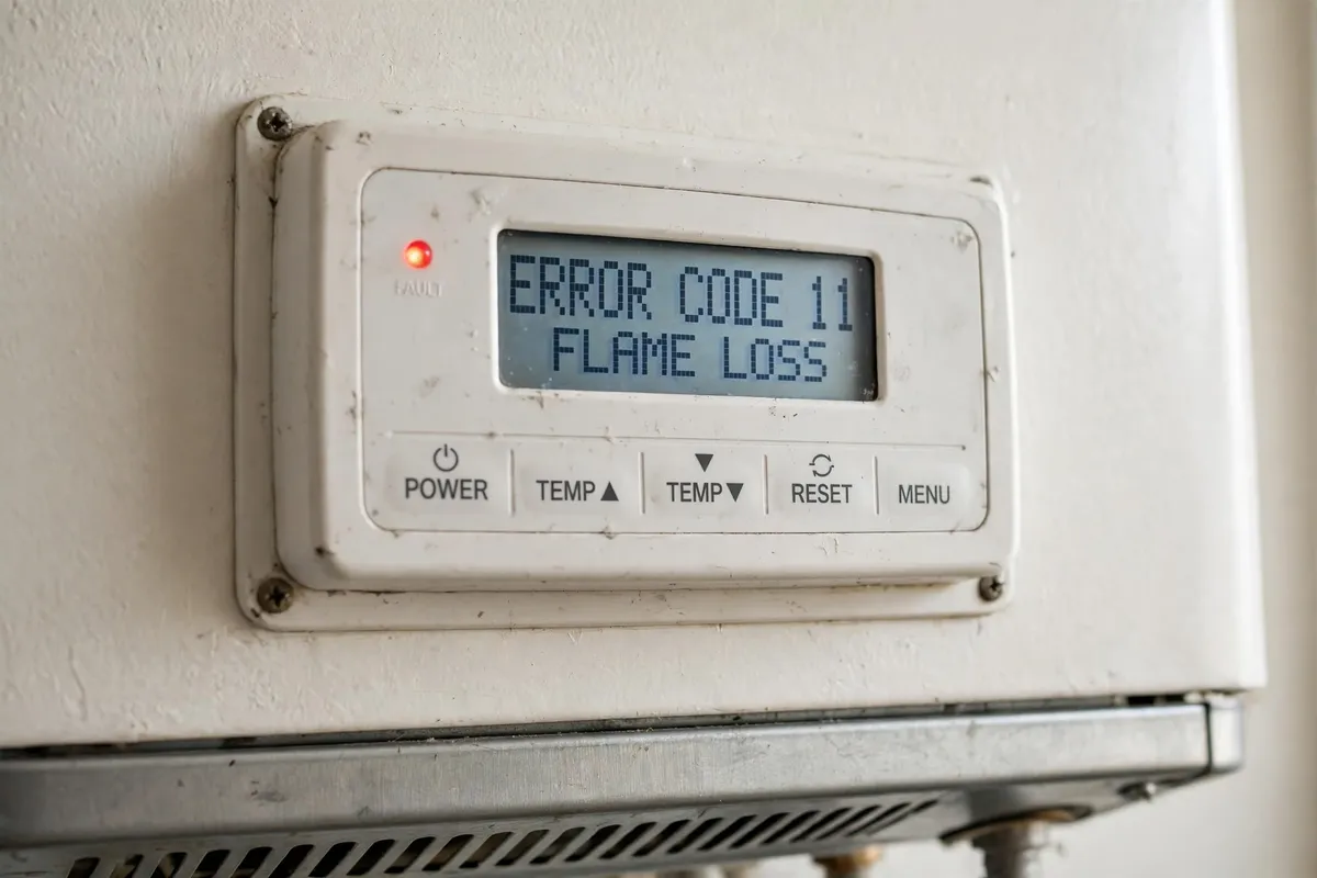 Tankless water heater error code display in Charleston, SC — SC Water Heater Services