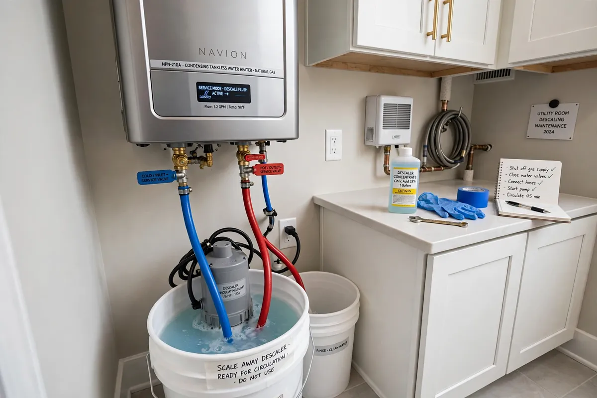 Tankless water heater descaling in Mount Pleasant, SC — SC Water Heater Services