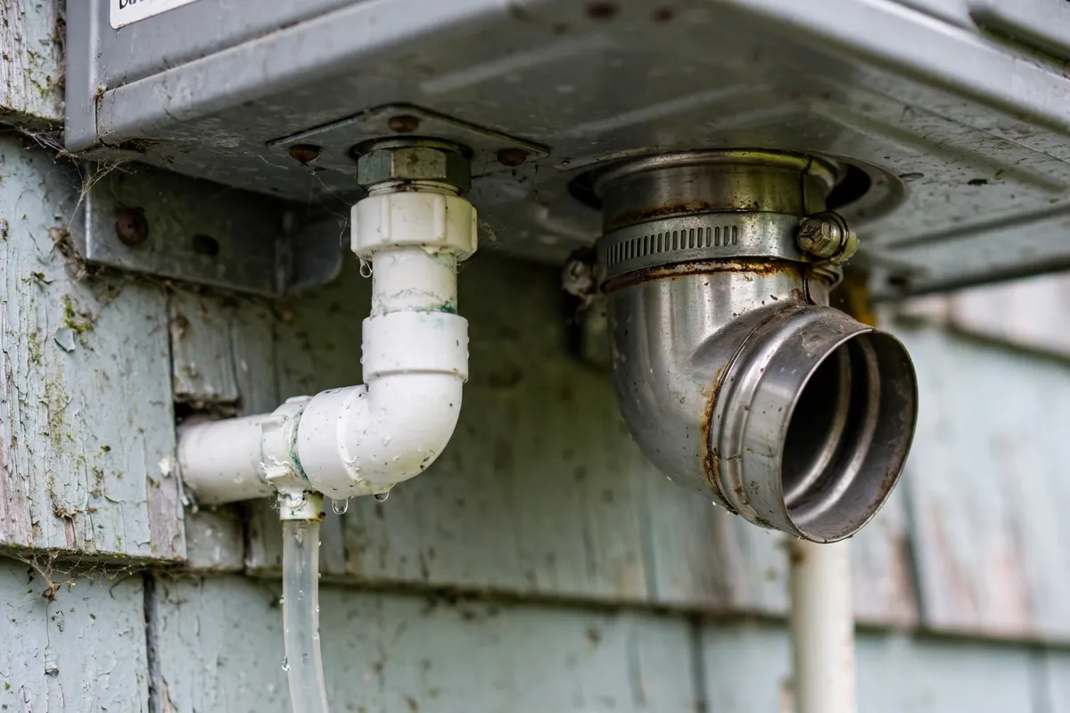 Tankless water heater vent and condensate line in North Charleston, SC — SC Water Heater Services
