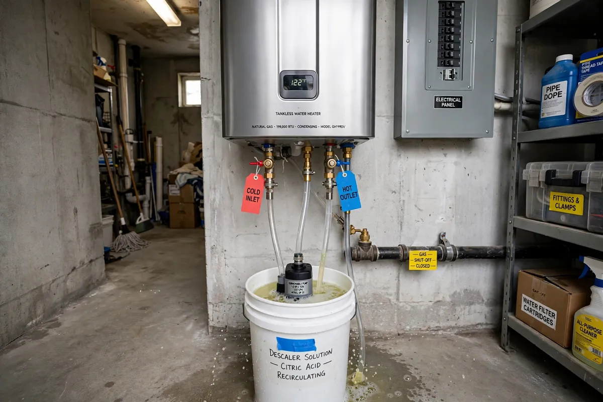 Tankless water heater descaling in North Charleston, SC — SC Water Heater Services