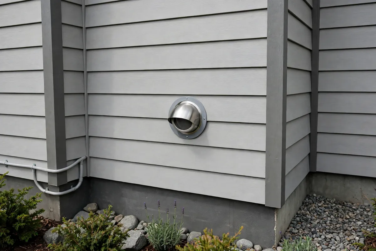 New tankless water heater vent termination installed in South Carolina — SC Water Heater Services